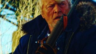 Rutget Hauer is the Hobo, in Hobo With a Shotgun