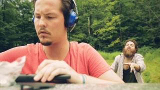 Jeremy Gardner and Adam Cronheim in The Battery